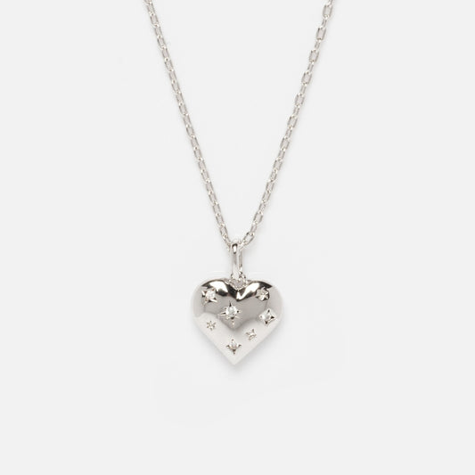 Cosmic Heart Pendant Necklace