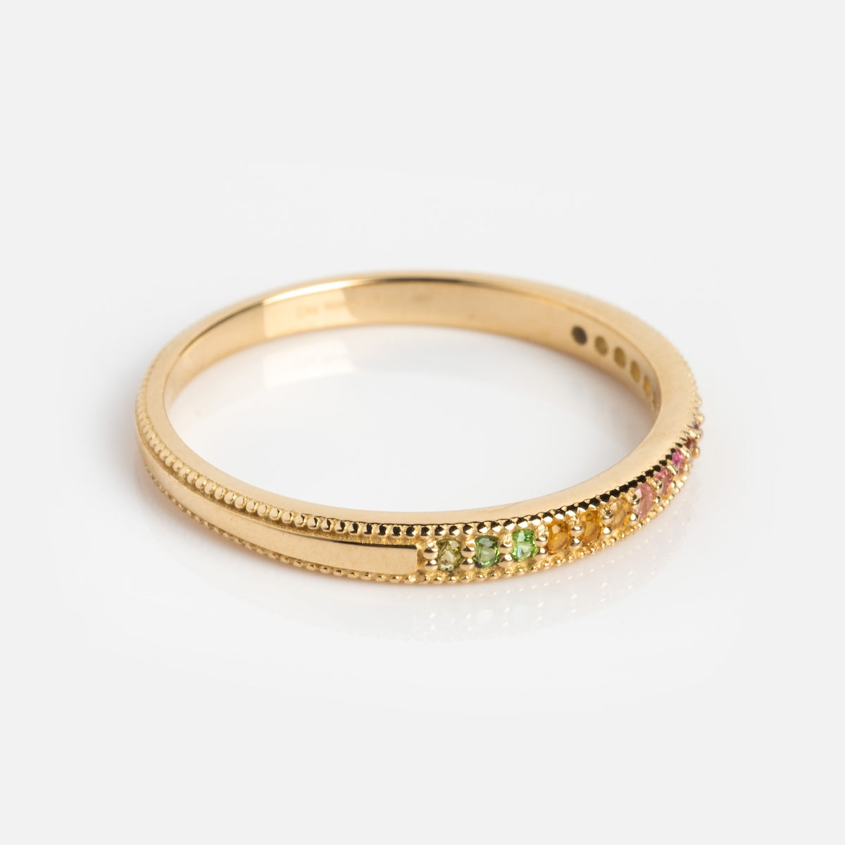 Solid Gold Live by the Sun Rainbow Ring