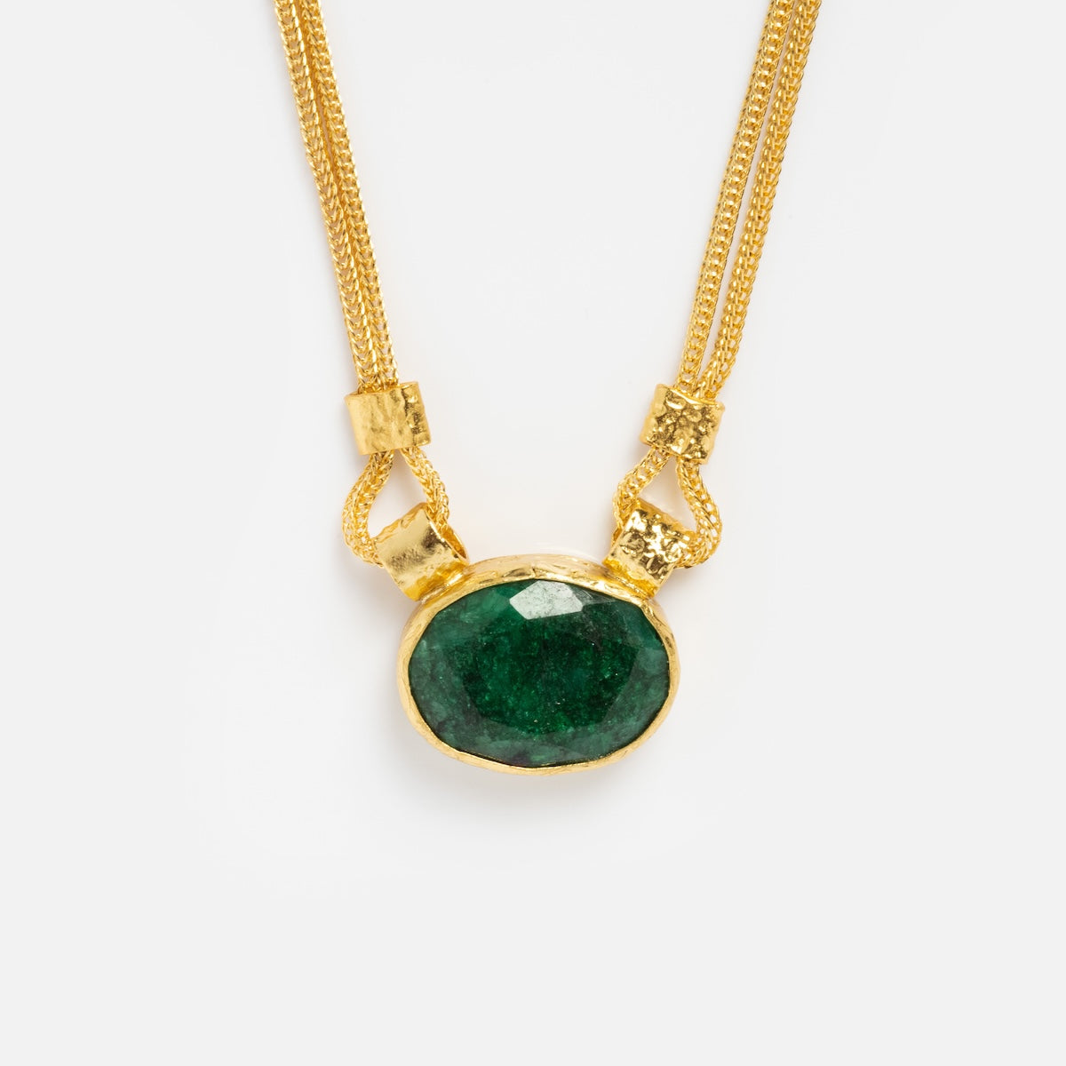 Daphne Emerald Chain Necklace