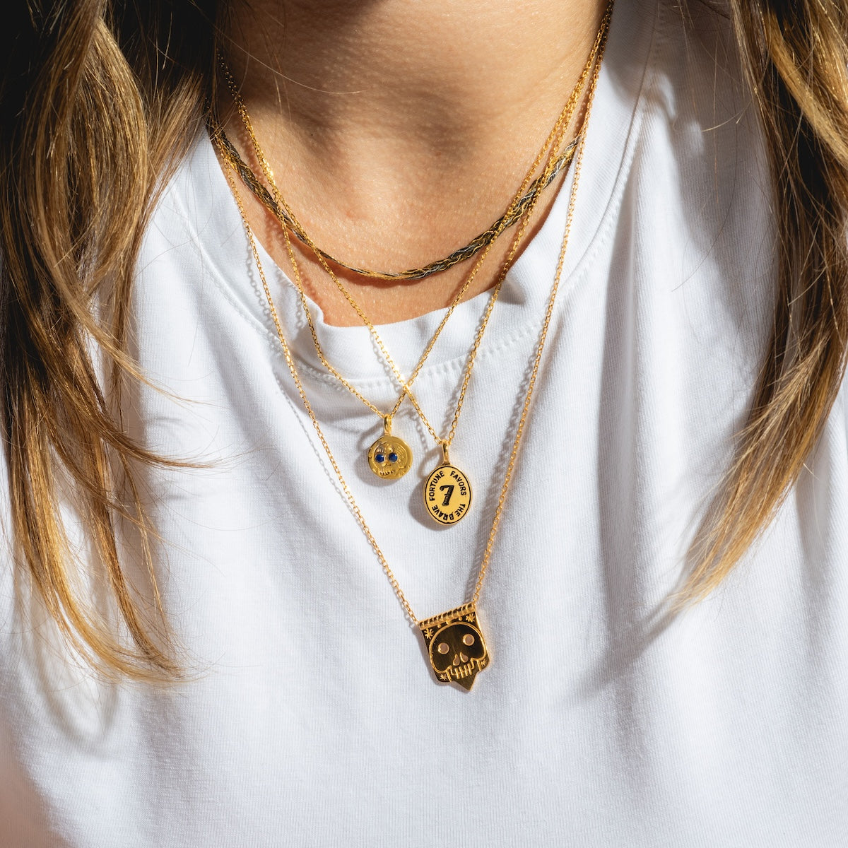 Fortune Favors The Brave Necklace