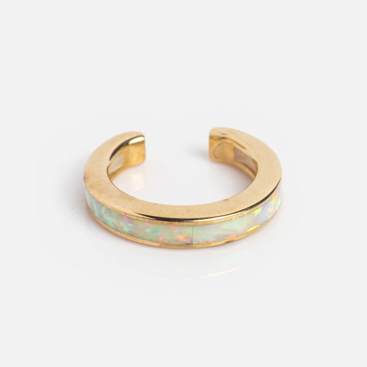 Solid Gold Opal Ear Cuff Sample