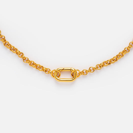 Gold Filled Charm Holder Necklace