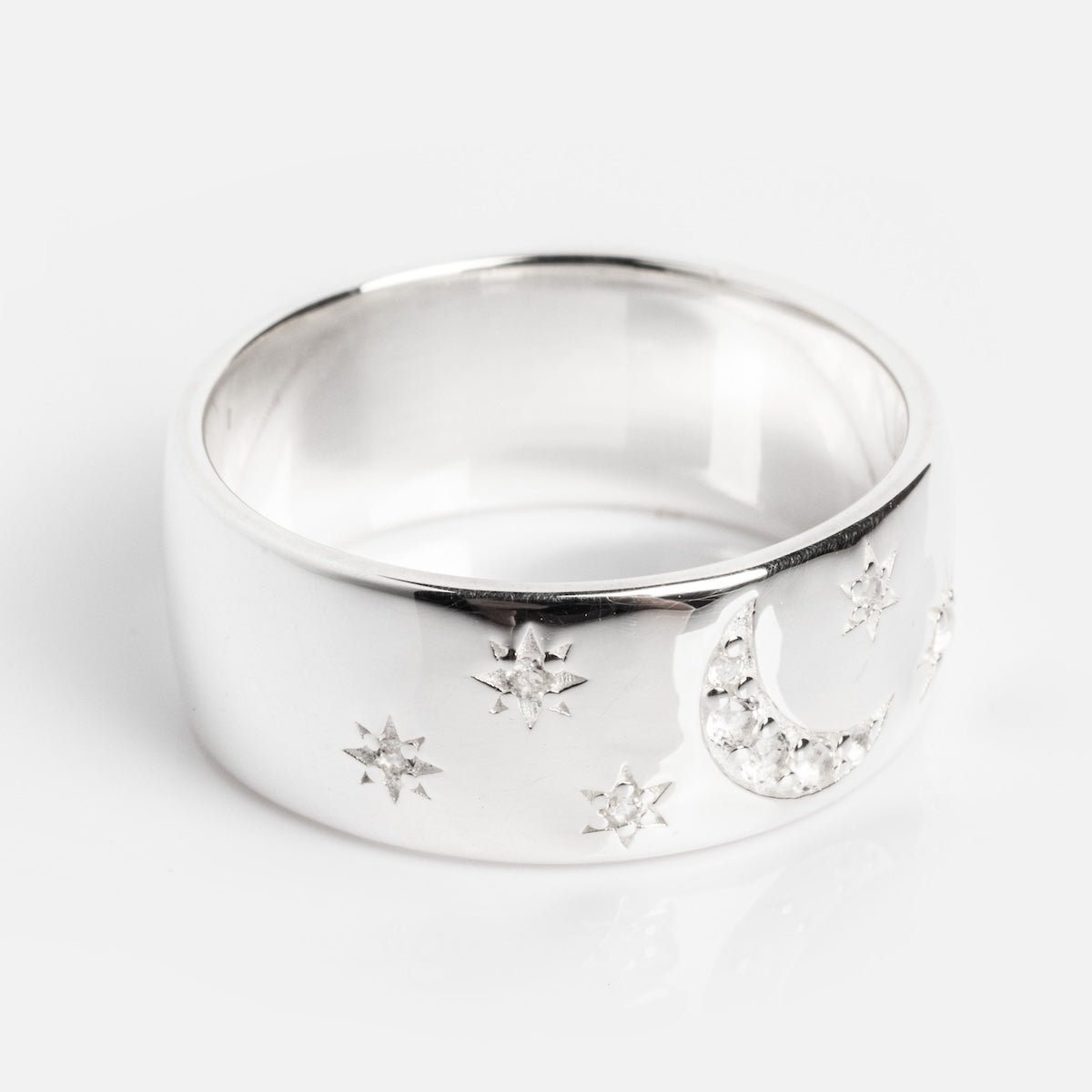 Silver Night Sky Cigar Band