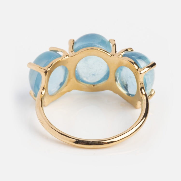 One of a Kind Jumbo Aquamarine Gumdrop Ring