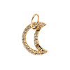 Add a Solid Gold Charm Clip-Pave Moon Clip
