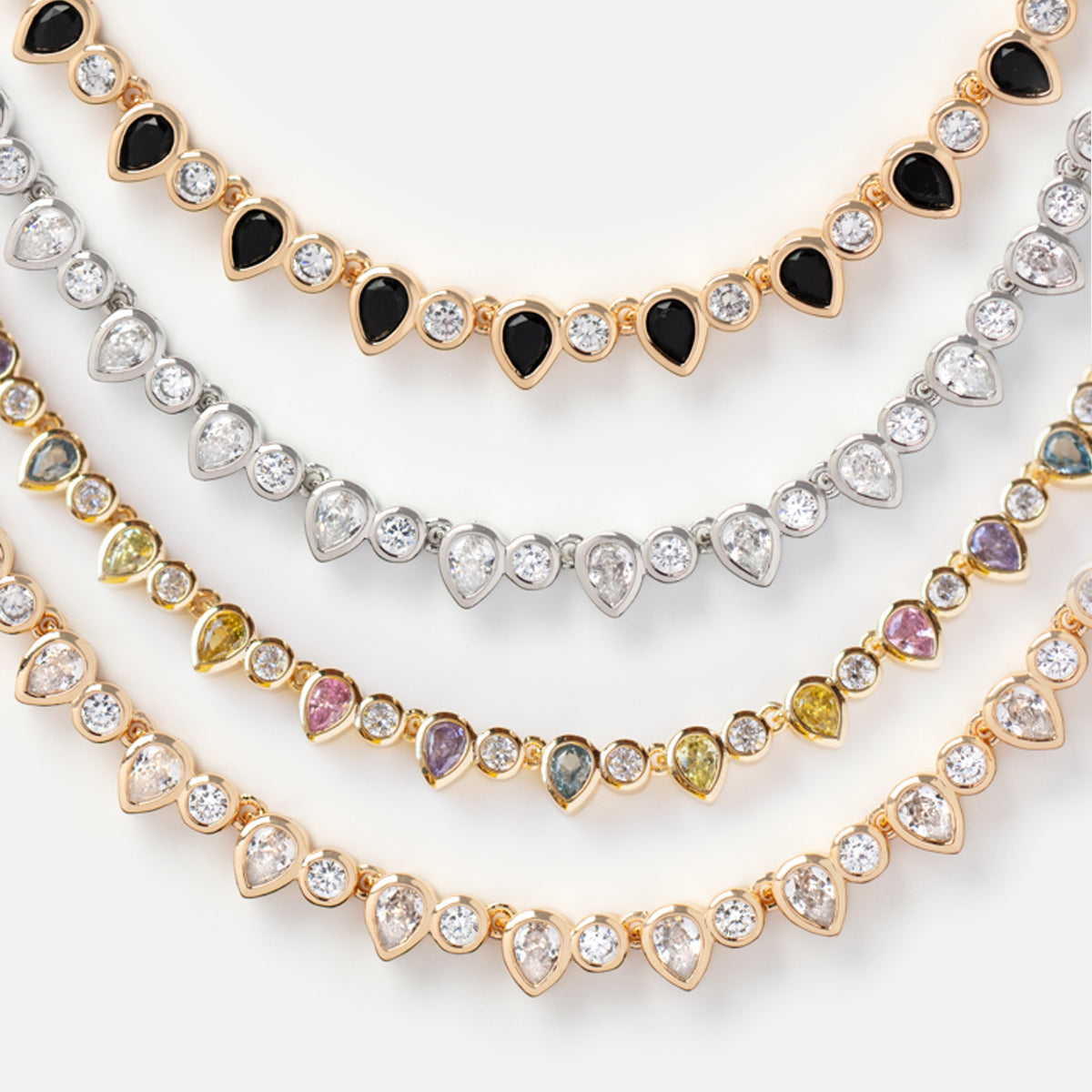 Teardrop Tennis Necklace