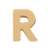 Bold Letters-R