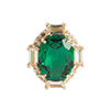 Vintage Inspired Birthstones-Emerald