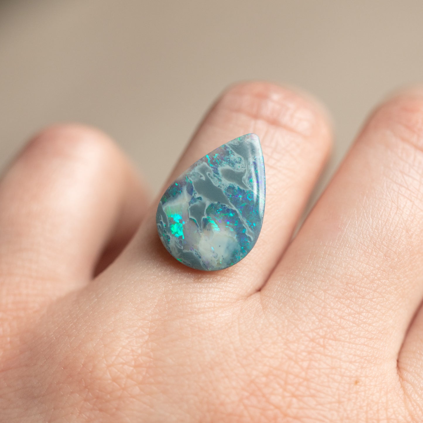 Pear Dark Opal Loose Gemstone