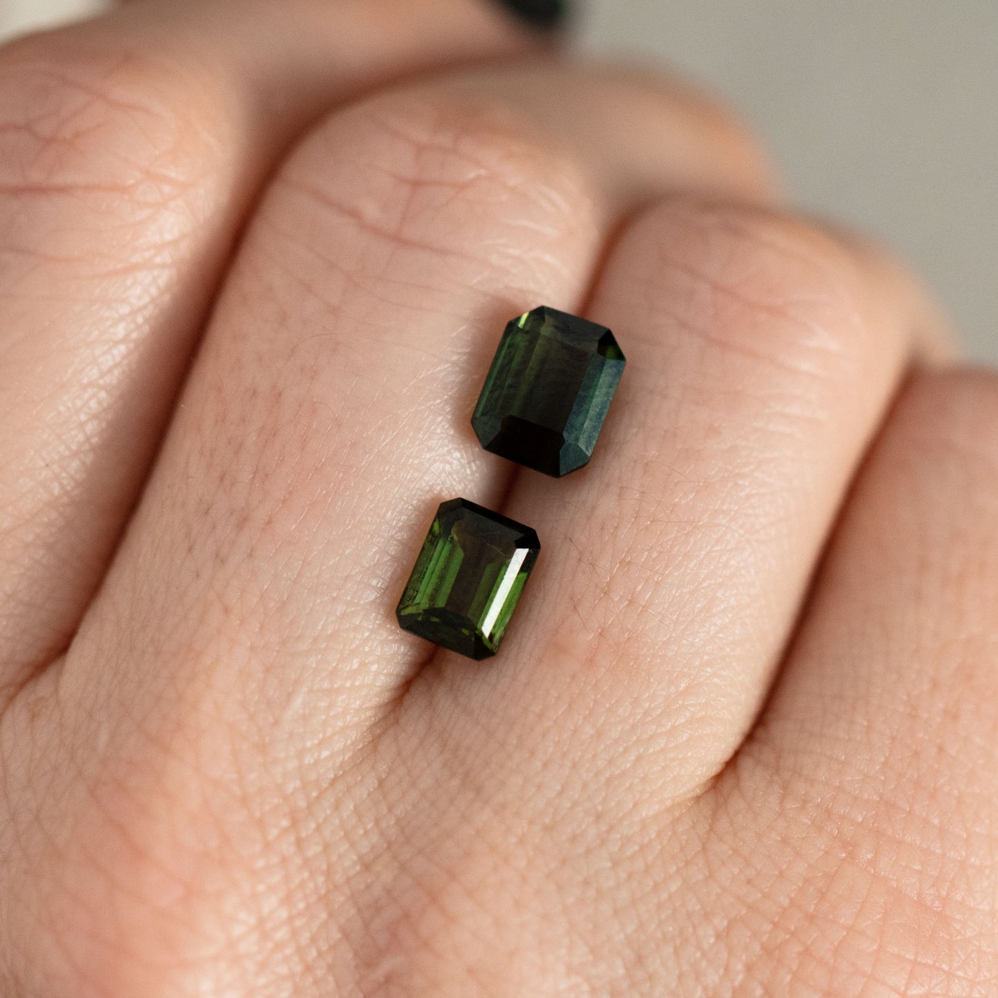 Emerald Cut Green Tourmaline Loose Gemstone