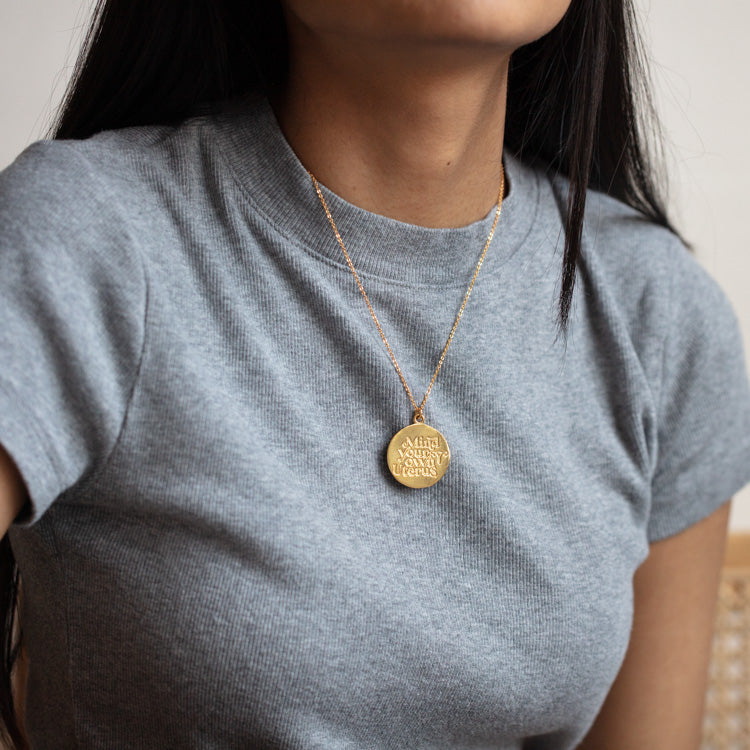 Mind Your Own Uterus Necklace