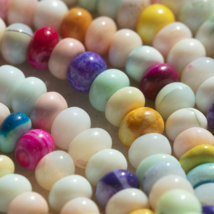 Peruvian Candy Opal Beaded Necklace