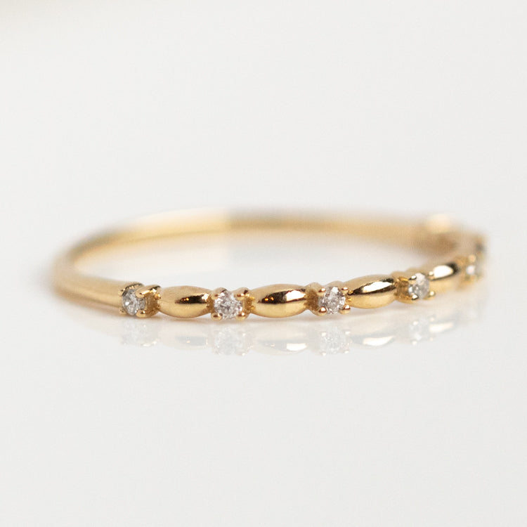 14k Delicate Diamond Celebration Band