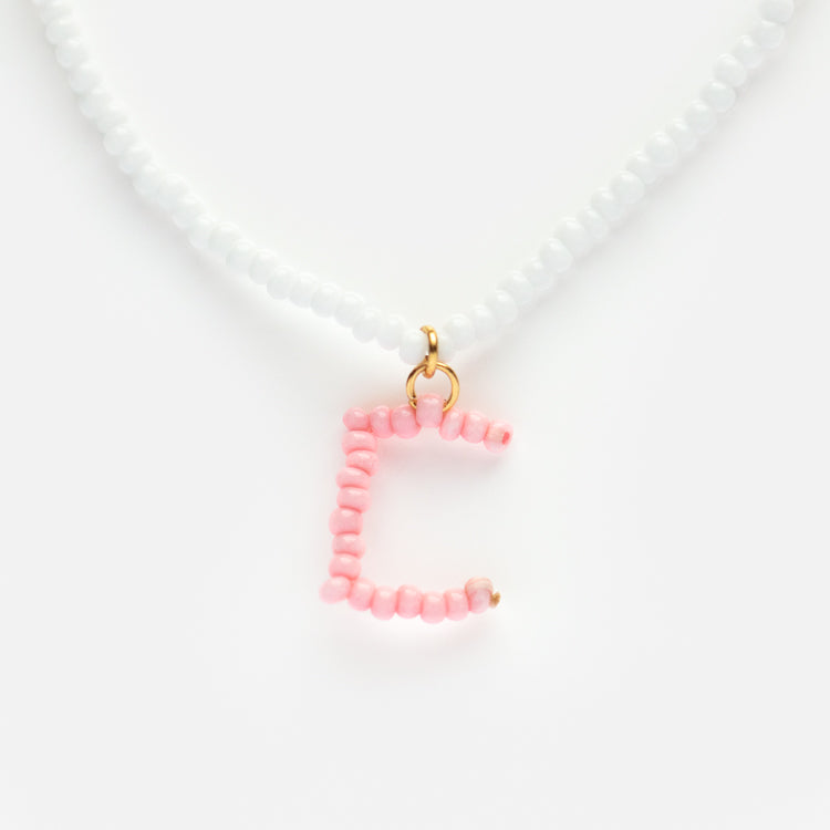 Annabelle Beaded Monogram Necklace