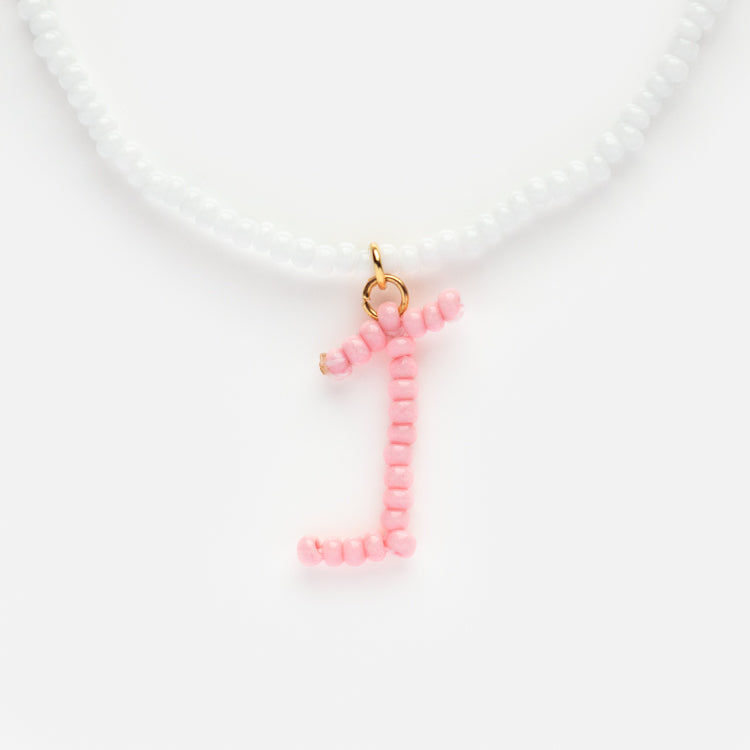 Annabelle Beaded Monogram Necklace