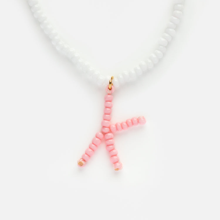 Annabelle Beaded Monogram Necklace
