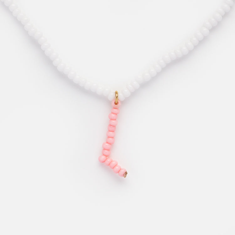 Annabelle Beaded Monogram Necklace