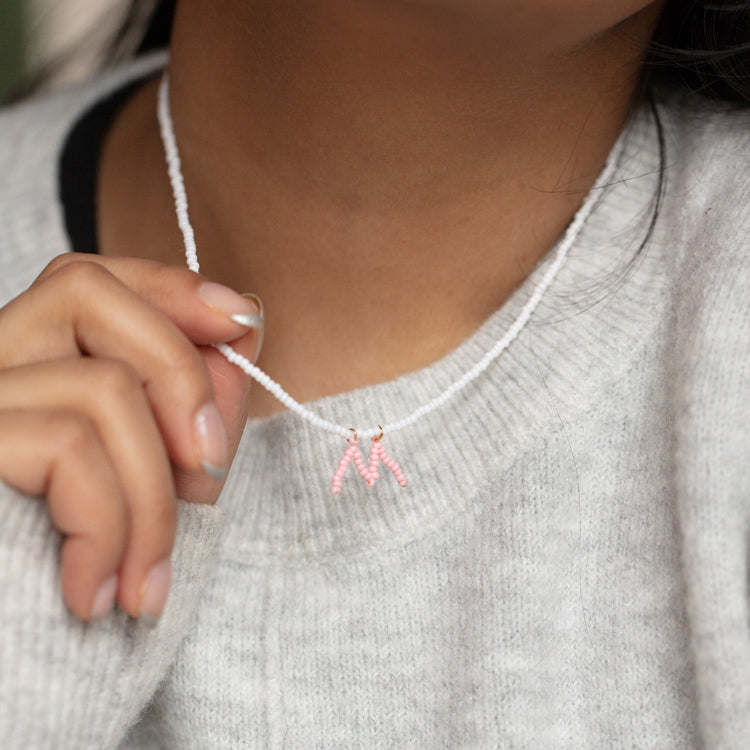Annabelle Beaded Monogram Necklace