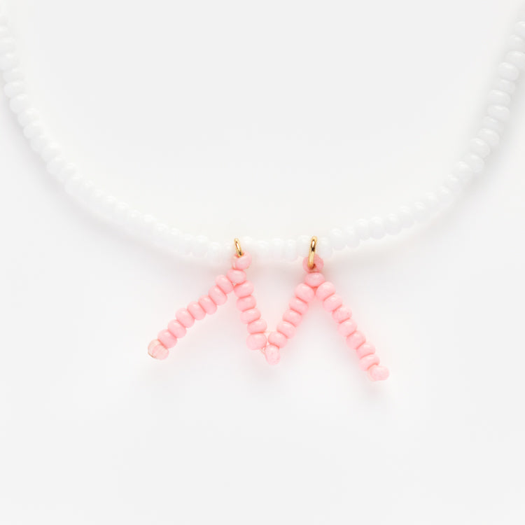 Annabelle Beaded Monogram Necklace