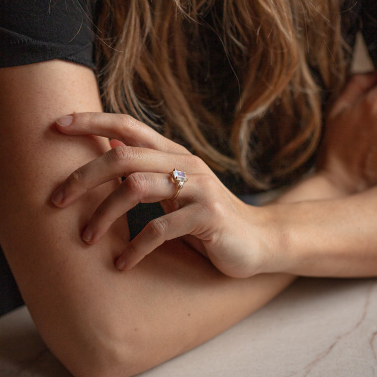 Empress Moonstone Ring