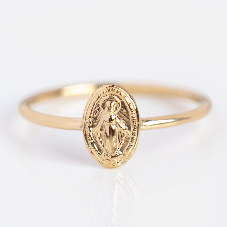 Tiny Miraculous Medal Ring
