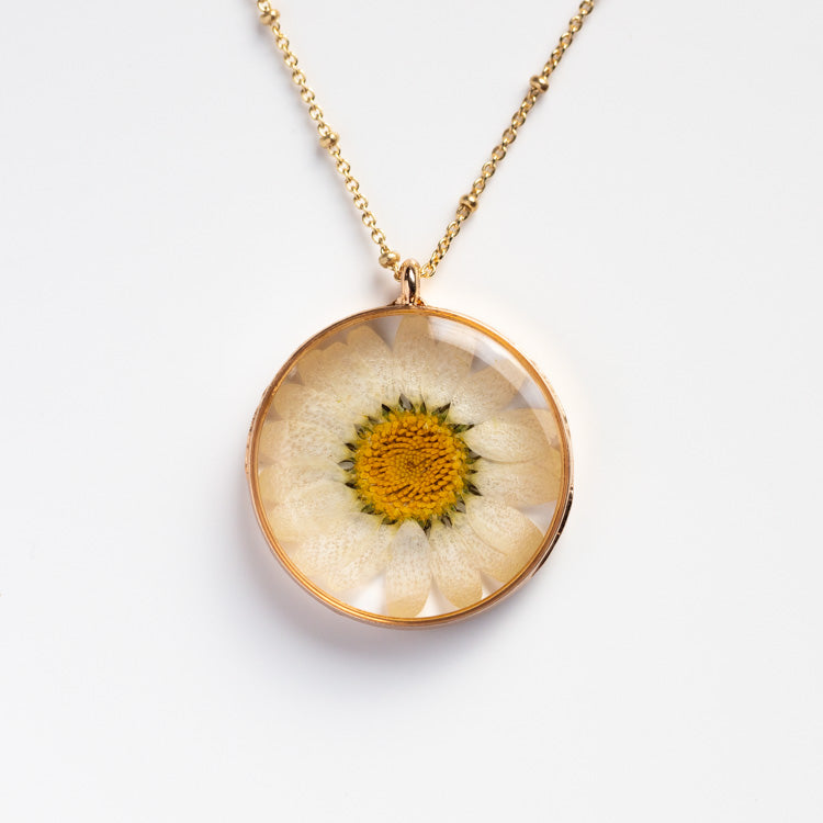 Pressed Flower Necklace