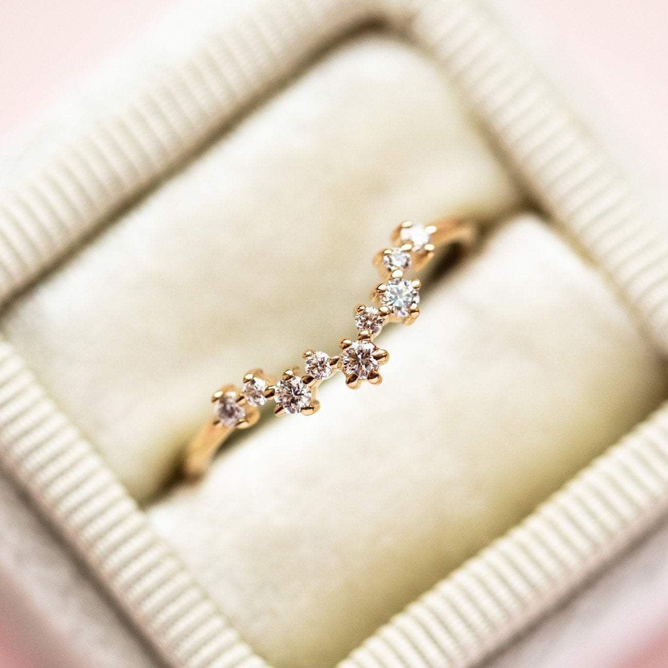 Aster Diamond Cluster Band rings Everett