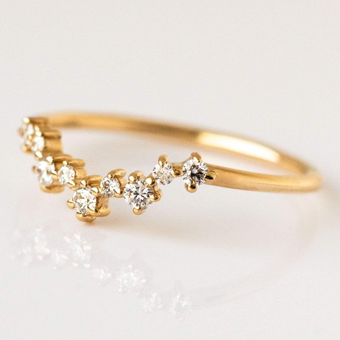 Aster Diamond Cluster Band rings Everett