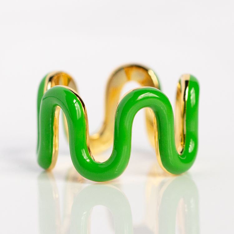 Enamel Wave Ring