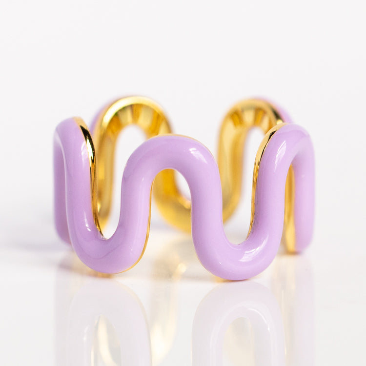 Enamel Wave Ring