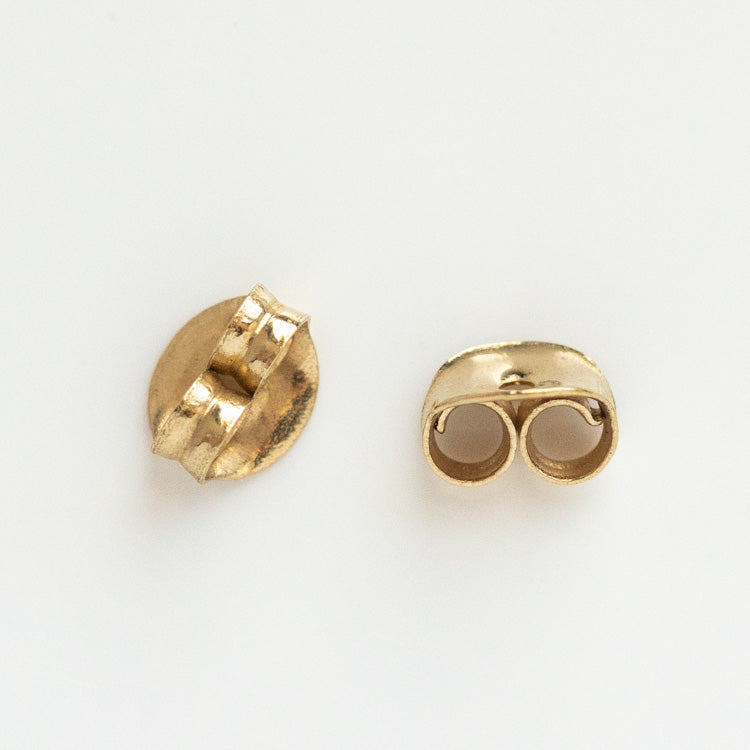Solid Gold Earring Backings yellow gold jewelry accessories