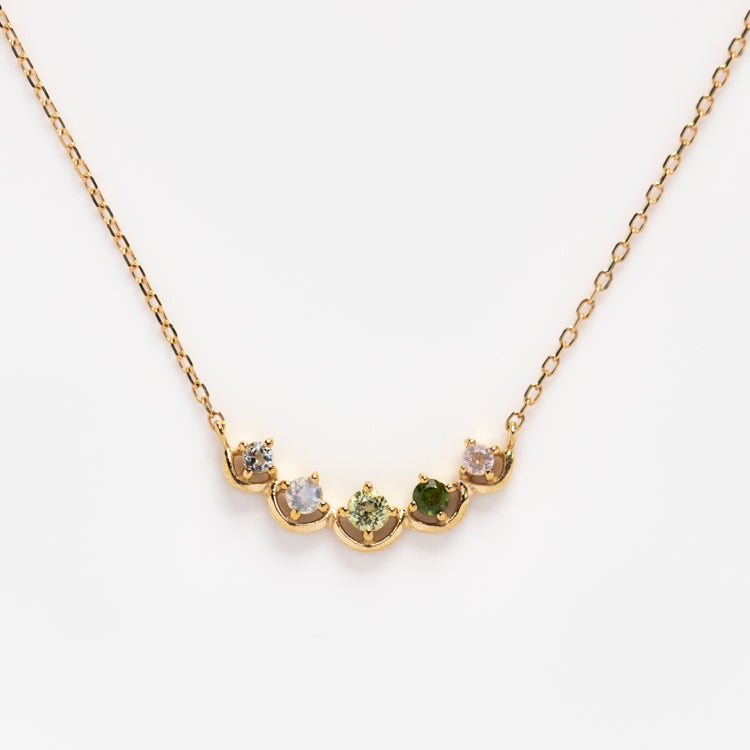Solid Gold Amour Acrostic Necklace