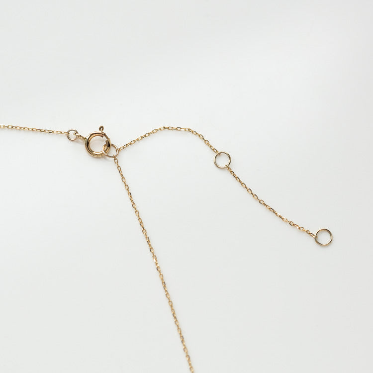 Local Eclectic Gold Birth Flower Necklace with Birth Month Stone