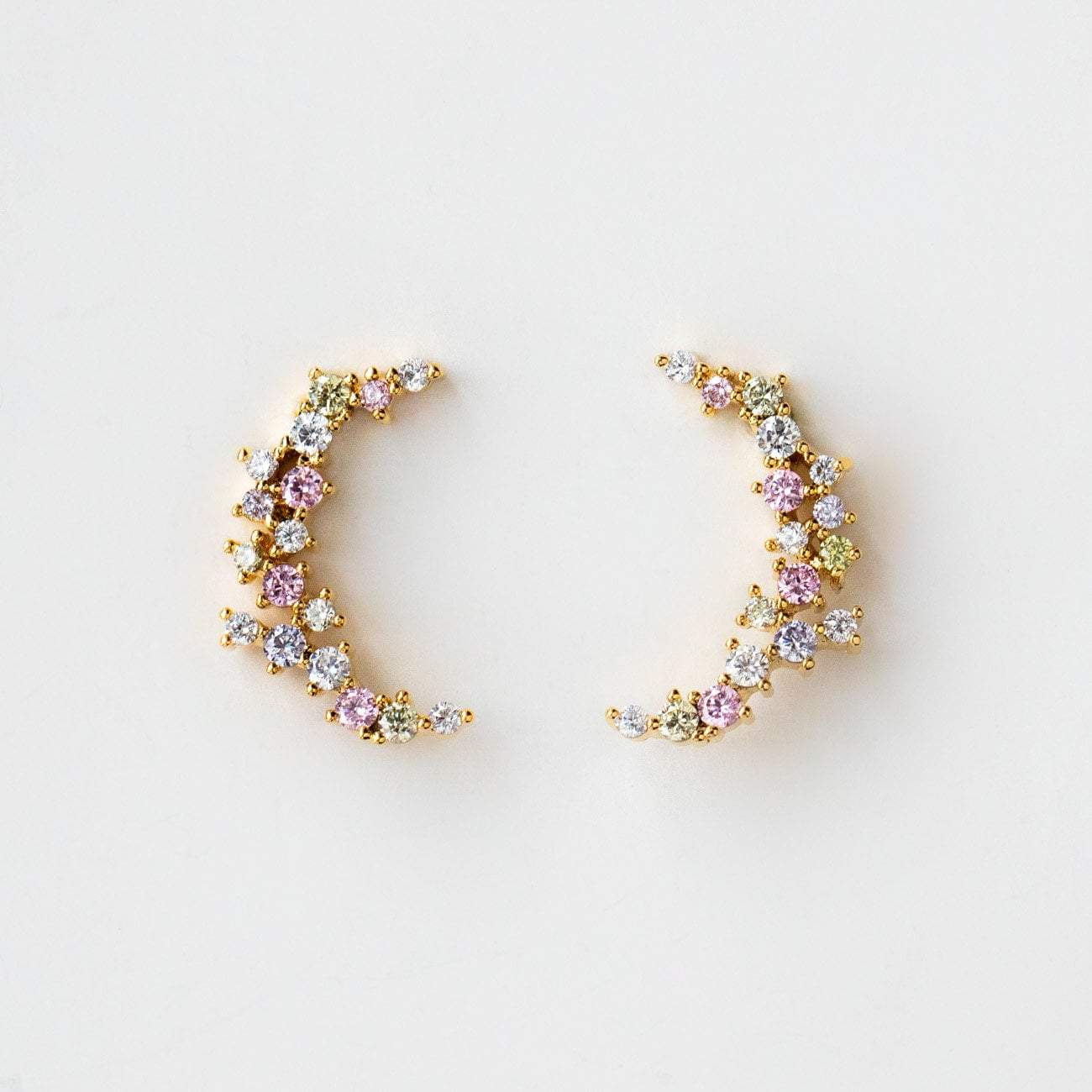 One and Only Crescent Moon Stud Earrings | Local Eclectic