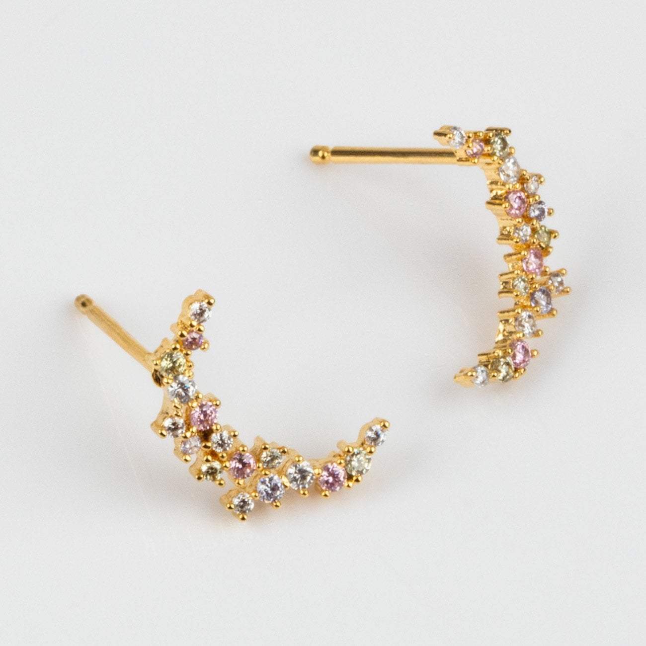 Local Eclectic One and Only Crescent Moon Stud Earrings