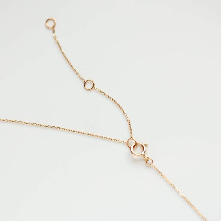 Solid Gold Aquatic Agate Necklace for Grounding