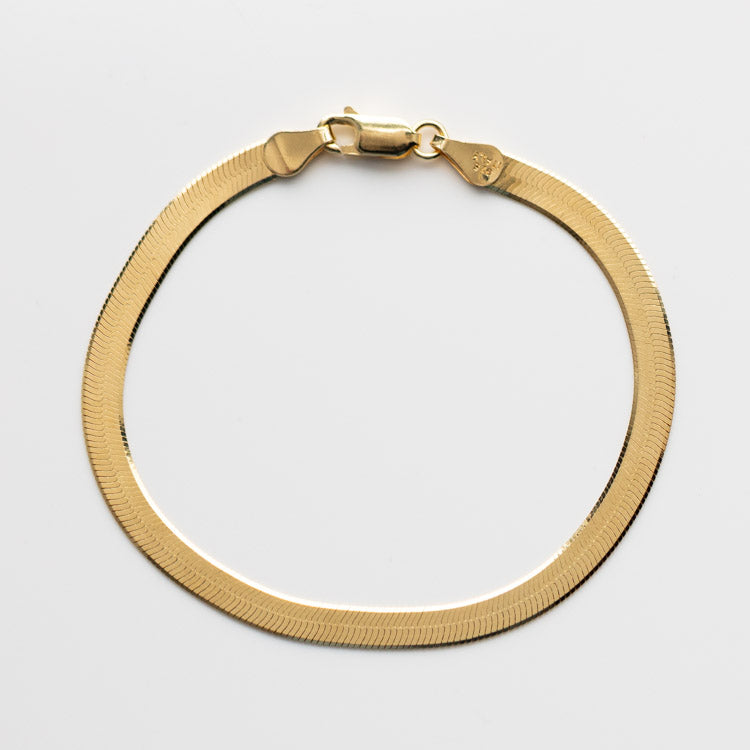 The Lucky Bracelet minimal modern yellow gold jewelry