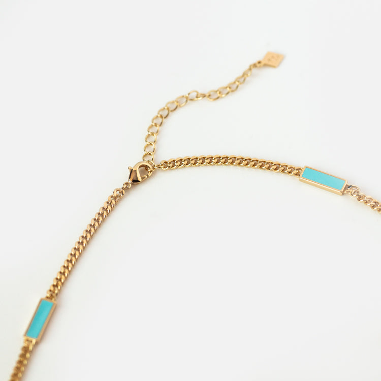 Blake Turquoise Stone Inlay Necklace