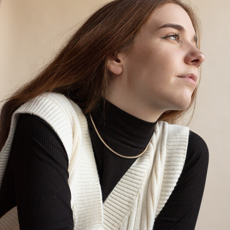 90s Baby Tennis Necklace