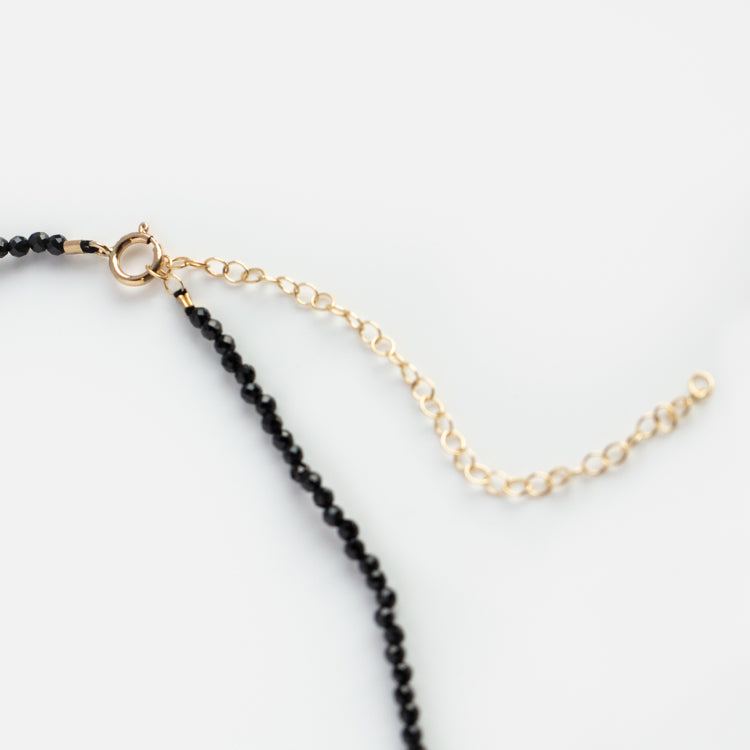 Cuore Grande Black Spinel Necklace