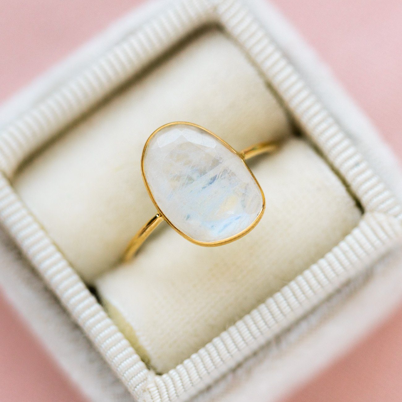 selena slice moonstone ring dainty yellow gold jewelry