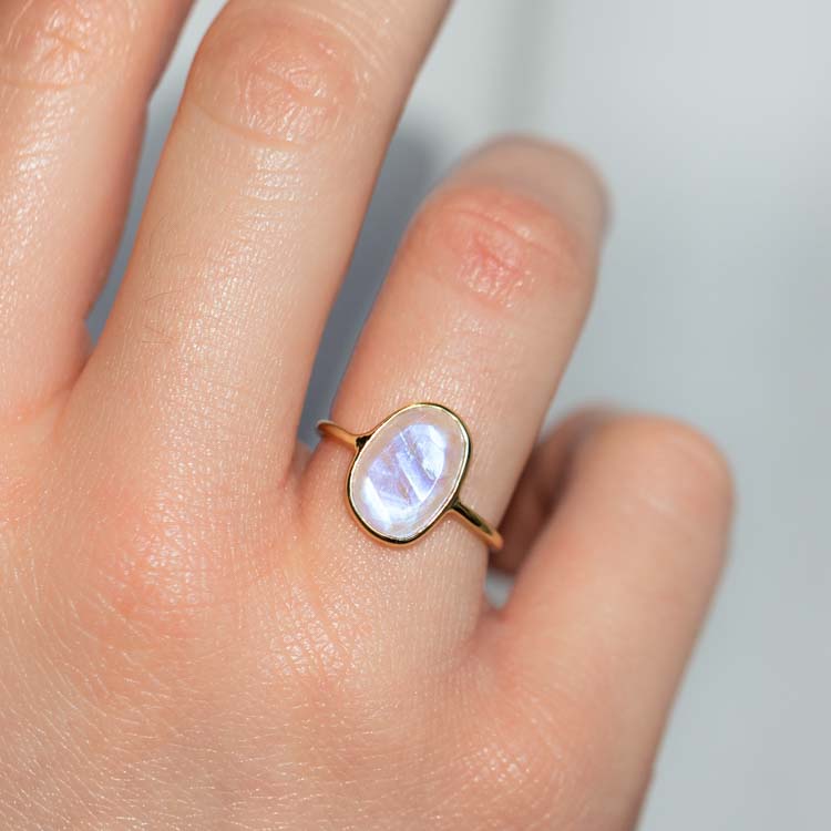 selena slice moonstone ring dainty yellow gold jewelry