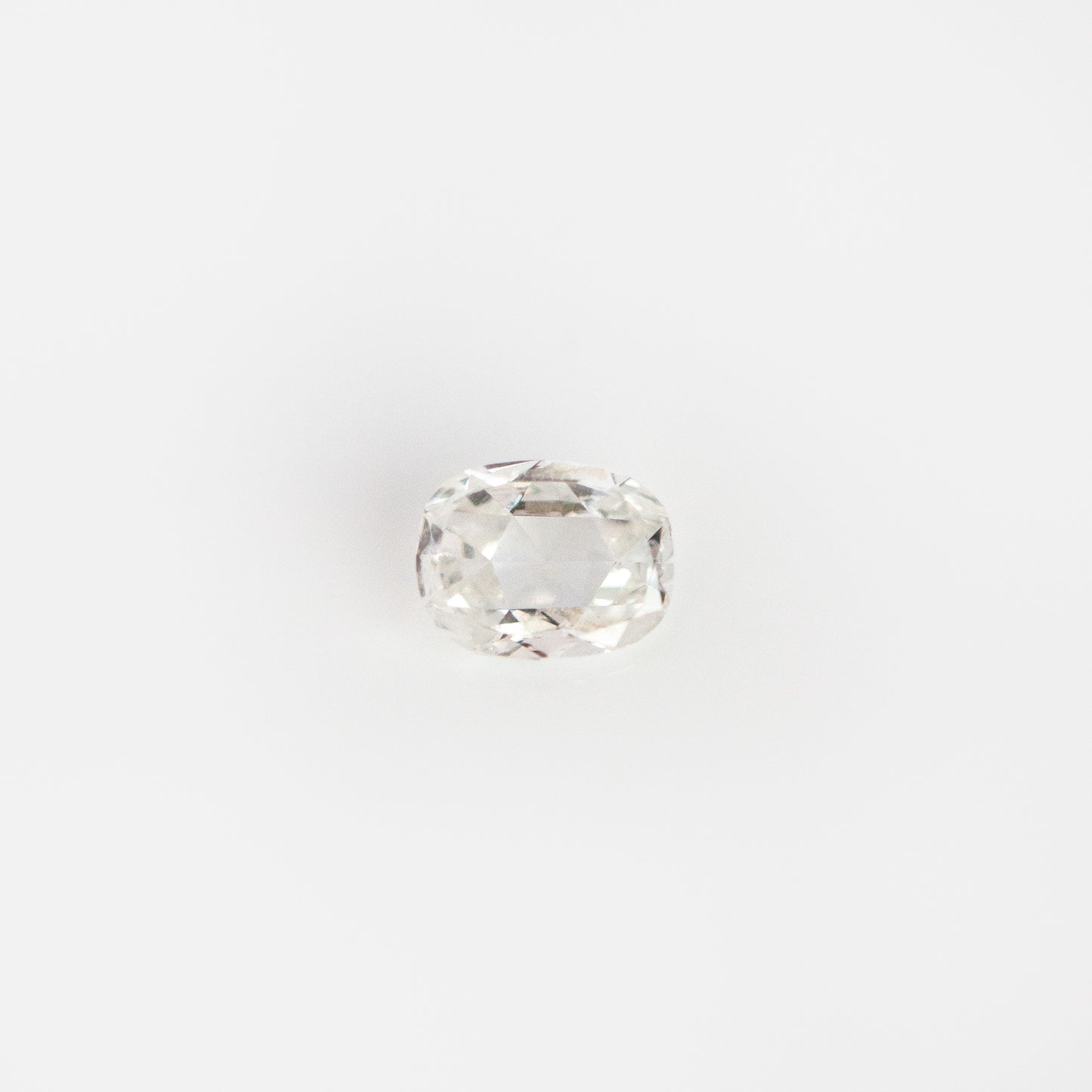 Rose Cut Rectangle White Diamond Loose Gemstone