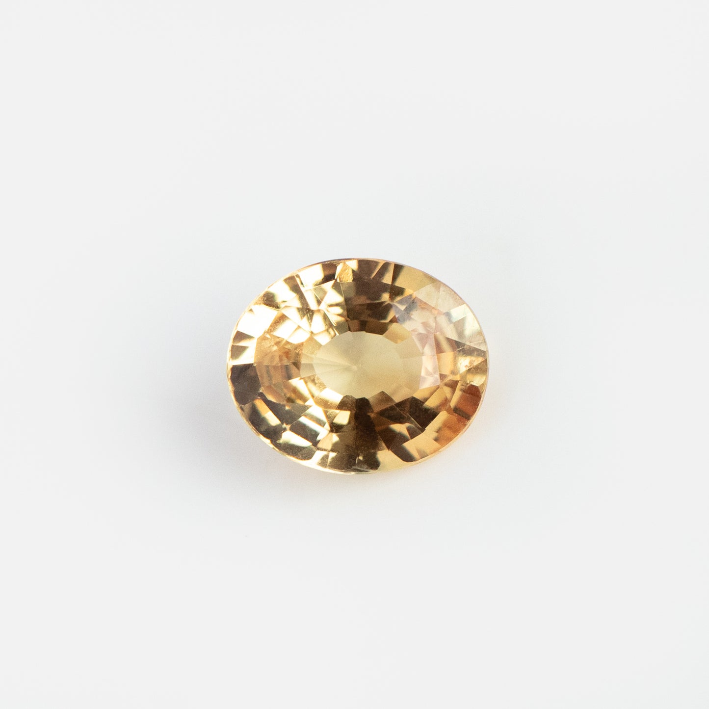 Oval Golden Sapphire Loose Gemstone