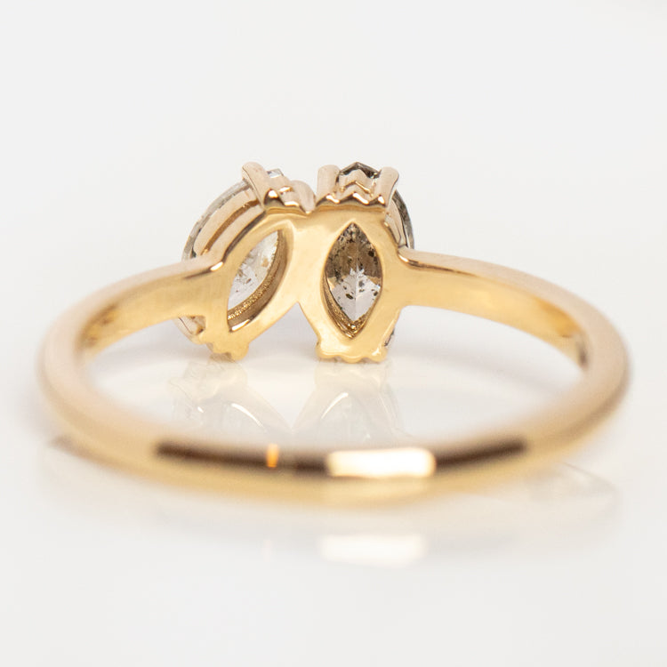 Milly Toi et Moi Salt and Pepper Diamond Ring