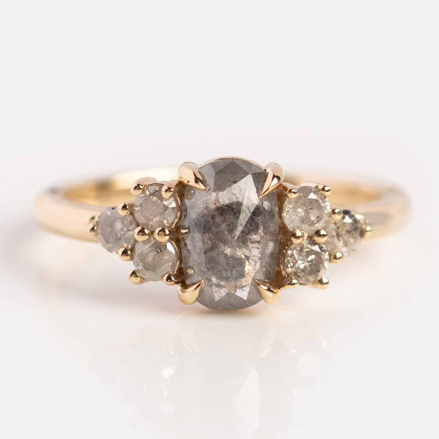 Apollonia Salt and Pepper Diamond Ring