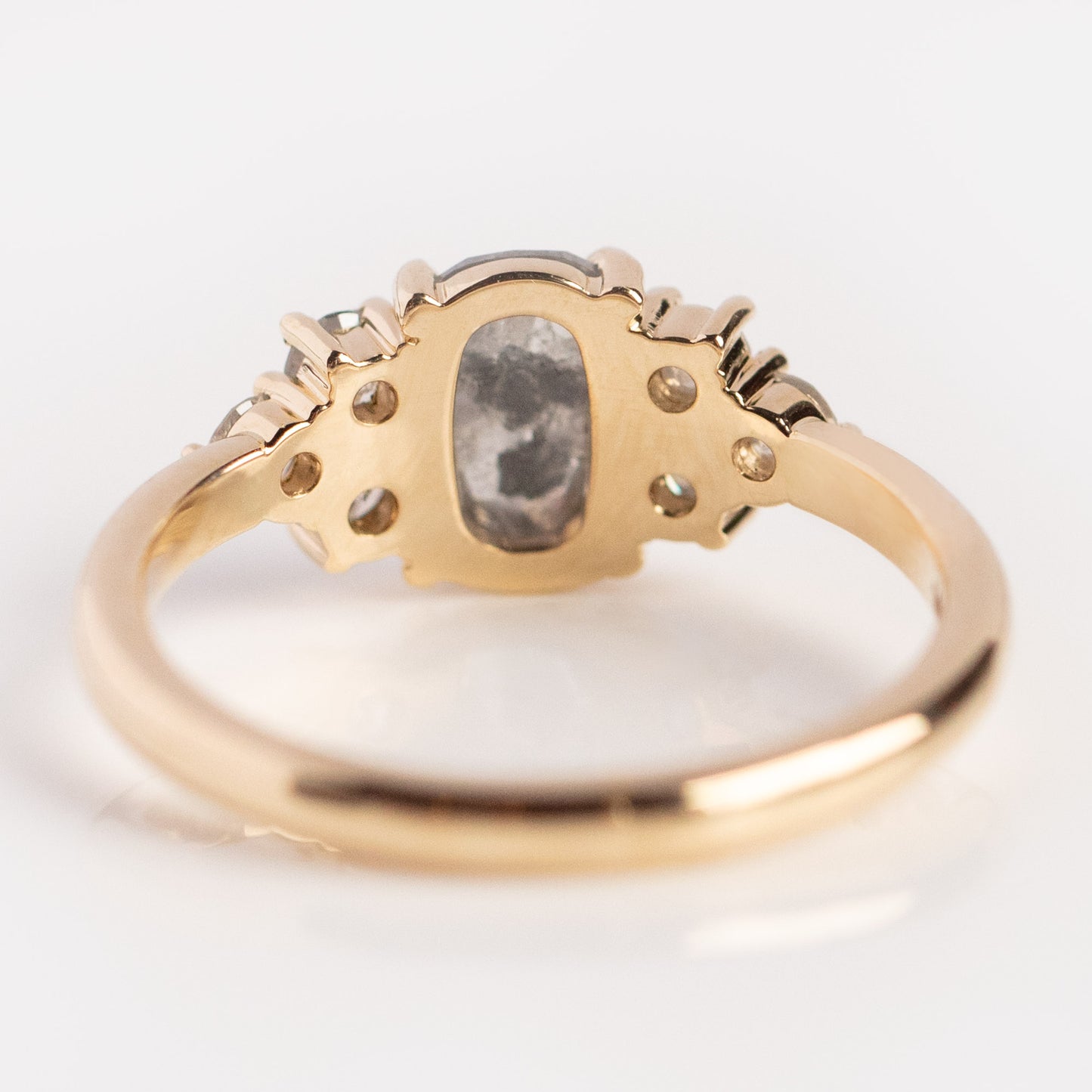 Apollonia Salt and Pepper Diamond Ring