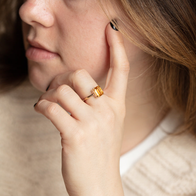 Arizona Citrine Ring
