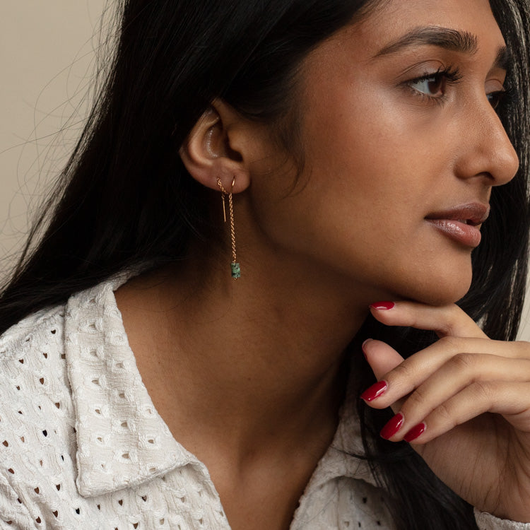 Mineral Chain Earrings