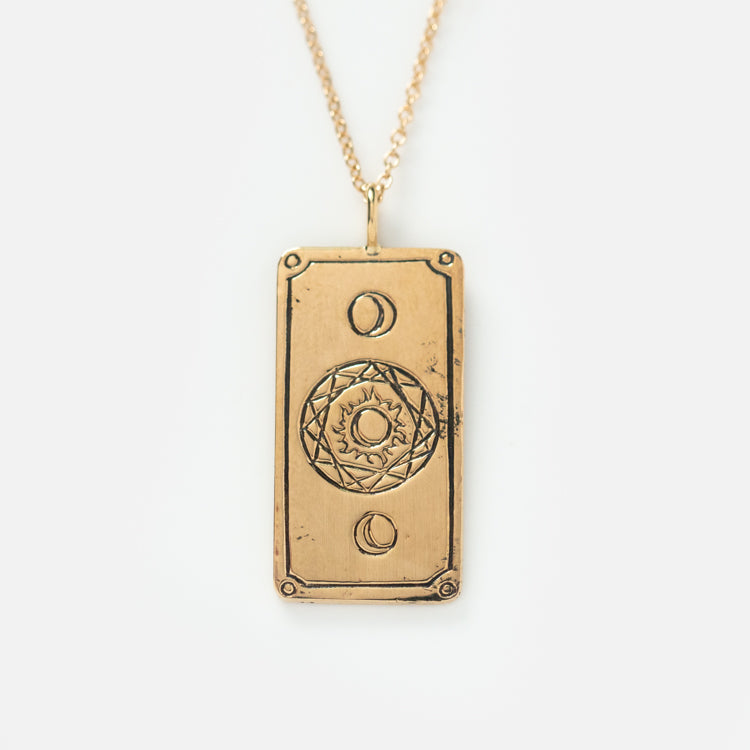 Strength Tarot Card Necklace